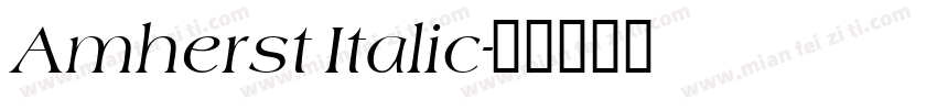 Amherst Italic字体转换